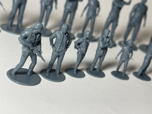50mm & 30mm Miniatures Set - Post-Apocalypse Game Inspired Figurines
