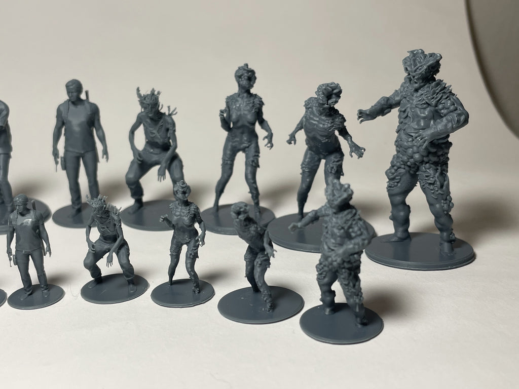 50mm & 30mm Miniatures Set - Post-Apocalypse Game Inspired Figurines