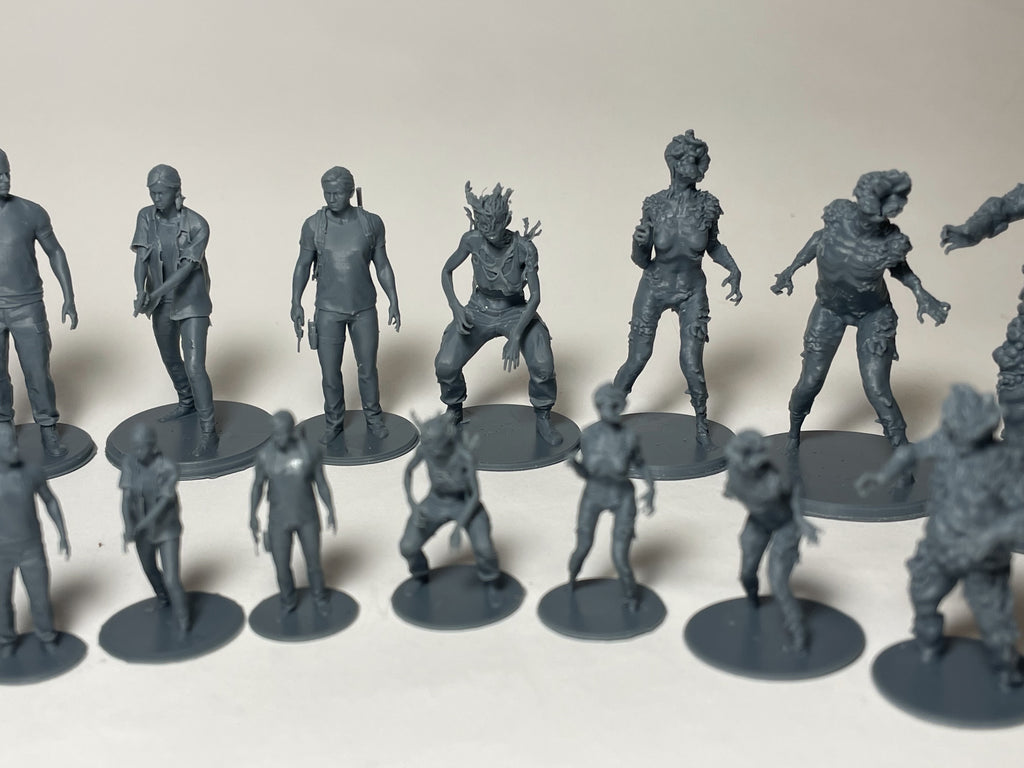 50mm & 30mm Miniatures Set - Post-Apocalypse Game Inspired Figurines