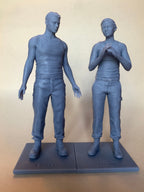 Young Abby and Owen Figurines