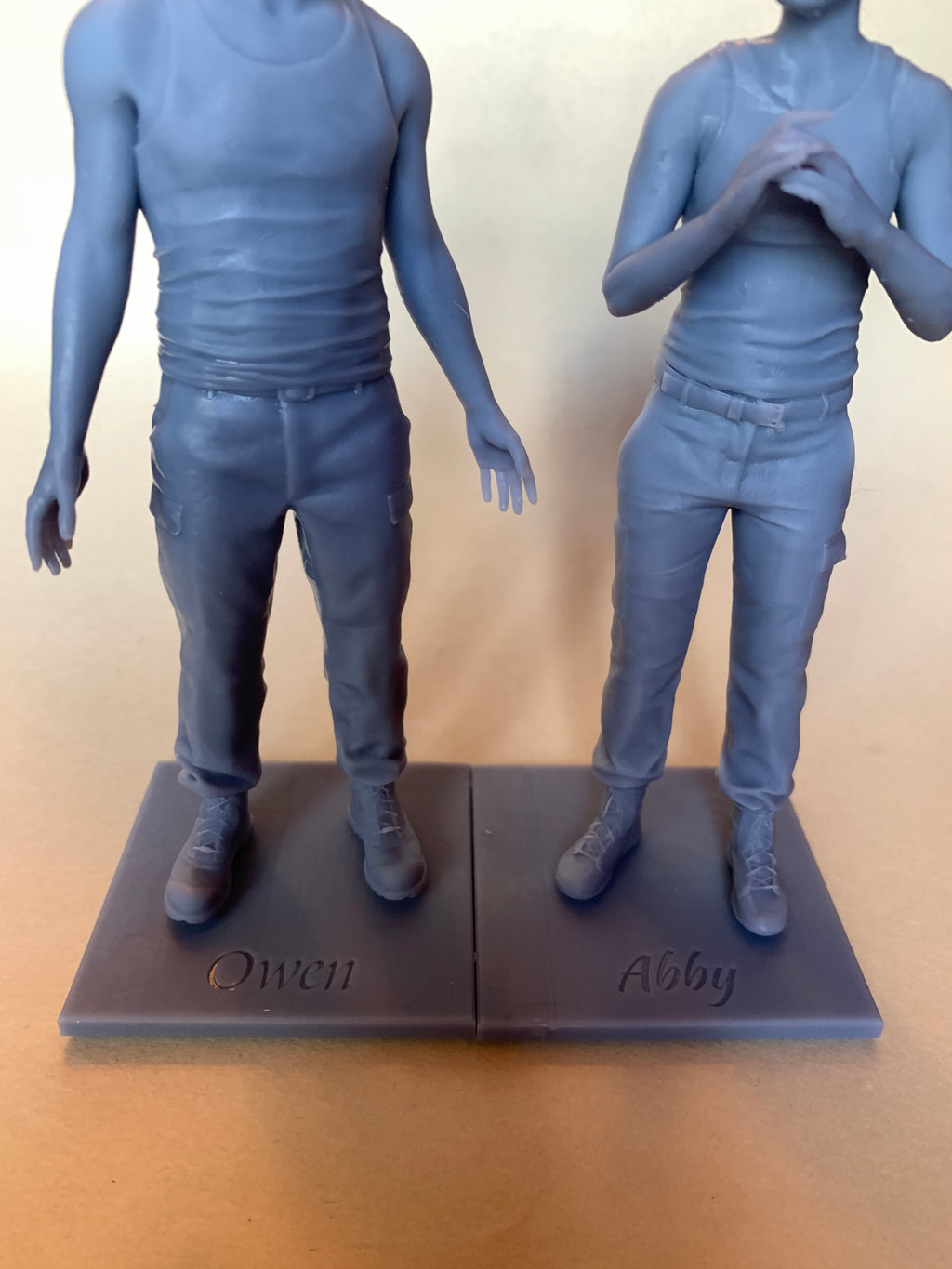 Young Abby and Owen Figurines