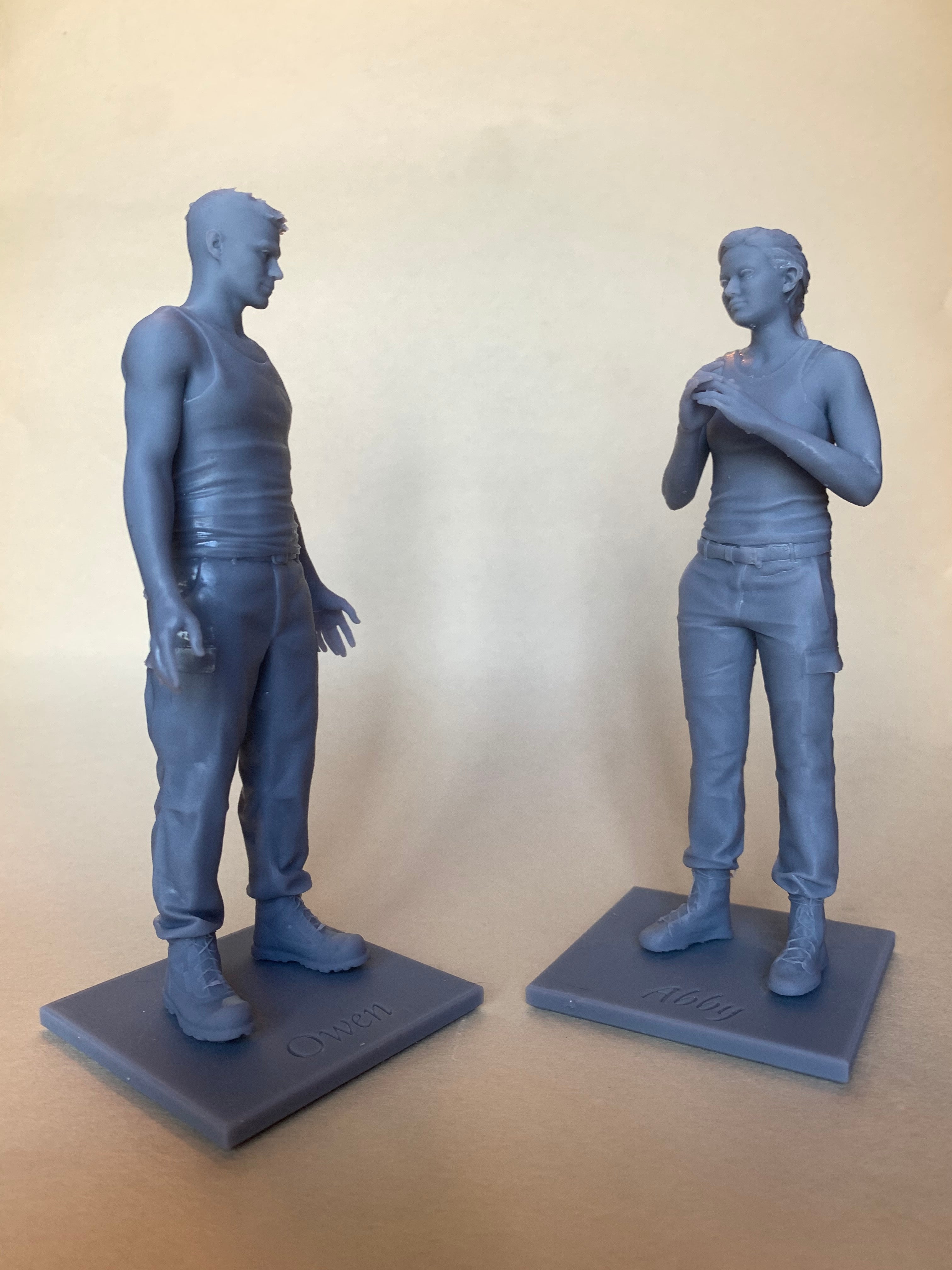 Young Abby and Owen Figurines