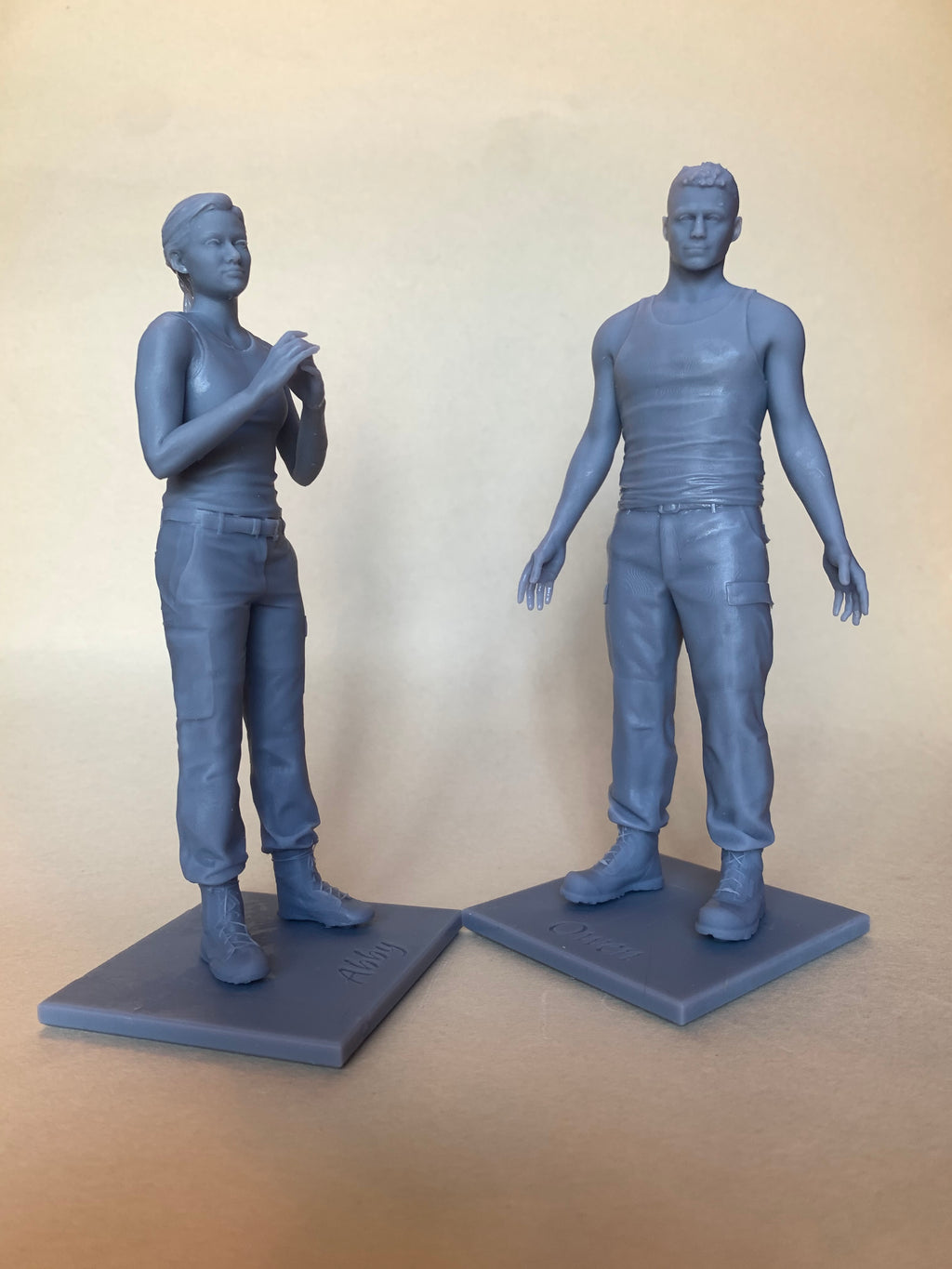 Young Abby and Owen Figurines