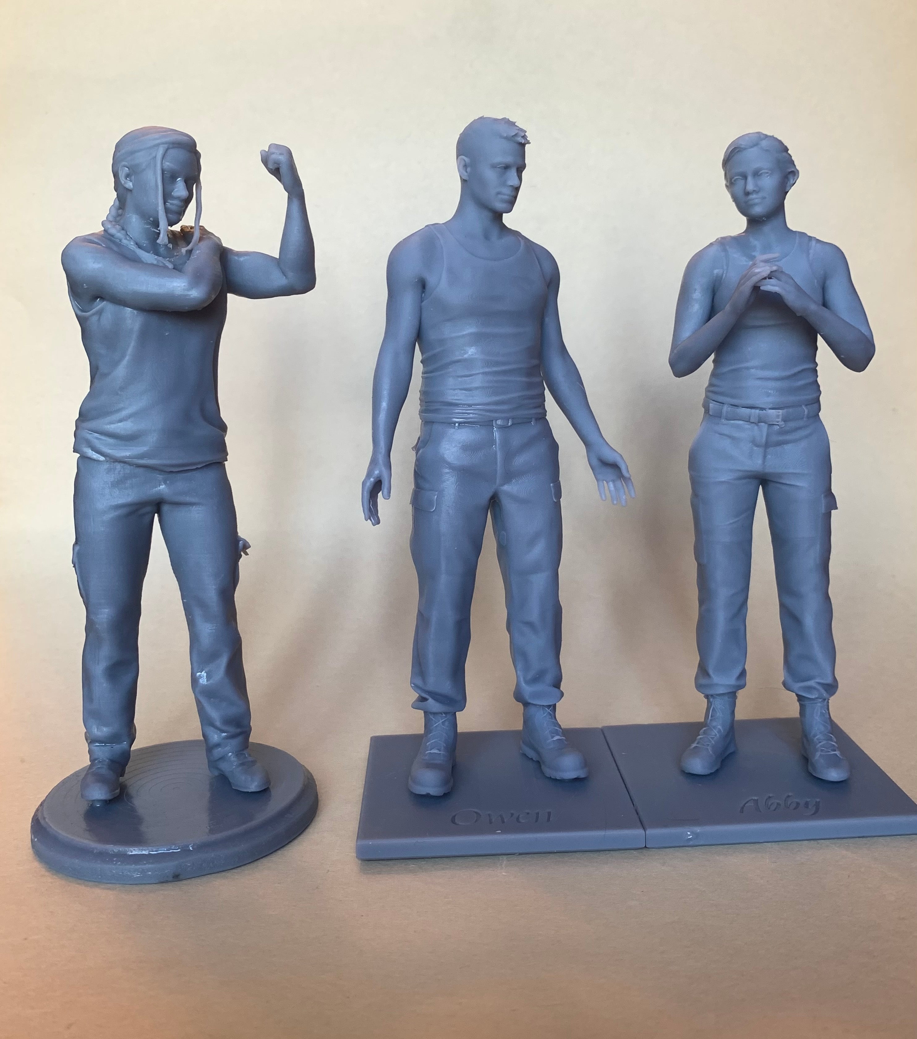 Young Abby and Owen Figurines